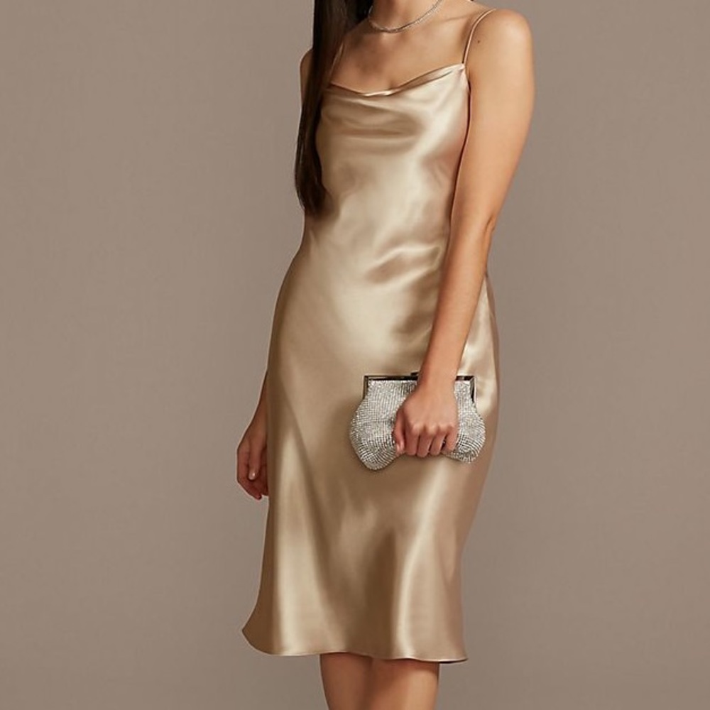 Midi Satin Slip Dress